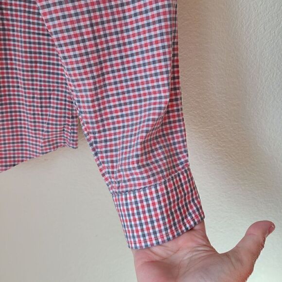 Ben Sherman Tailored‎ Skinny  Shirt Mens 34 - 35 Check 15 1/2 - 39/40 Button Up - Picture 5 of 9